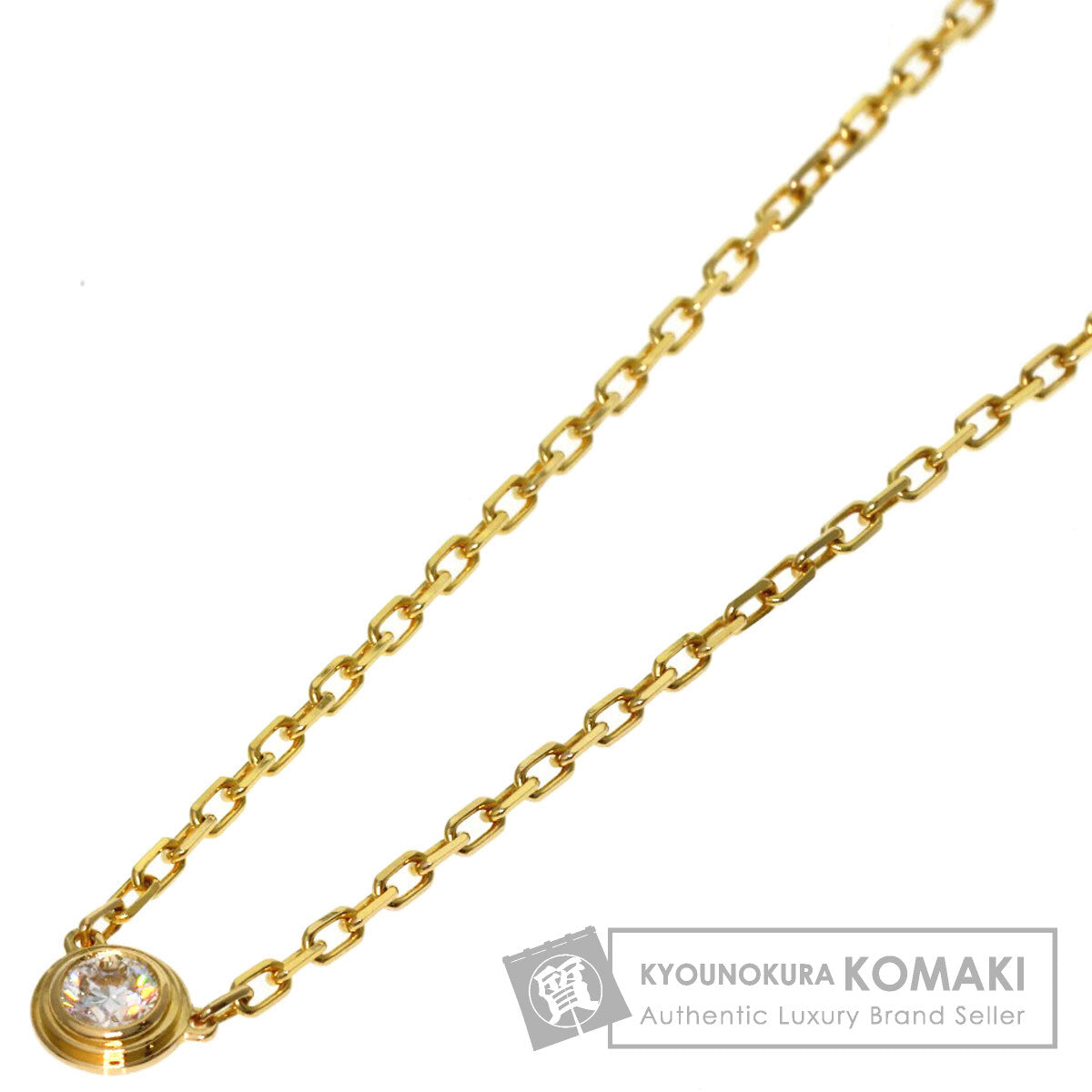 CARTIER Damour Diamant Léger Small Model Diamond Necklace K18 Yellow Gold Ladies [Used]