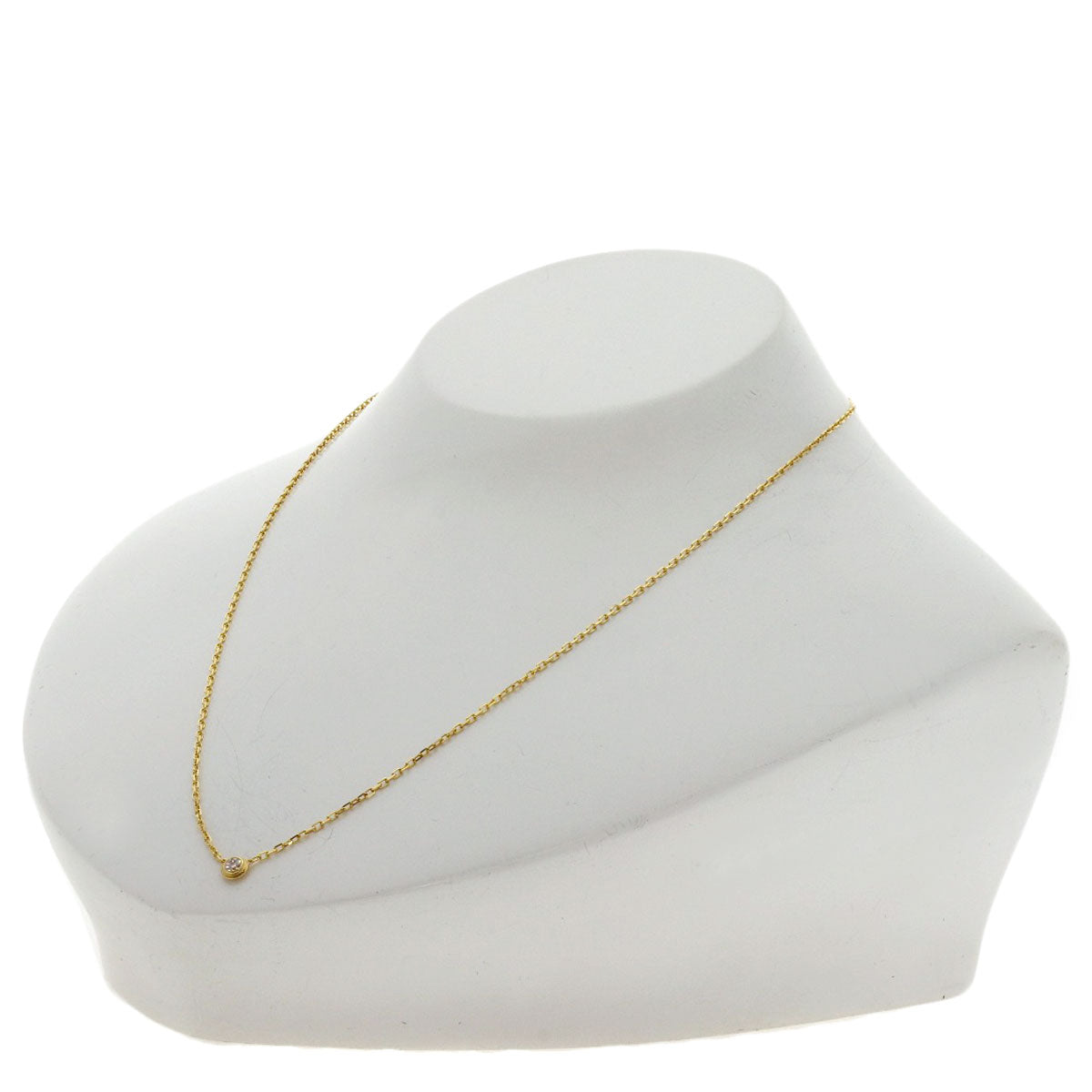 CARTIER Damour Diamant Léger Small Model Diamond Necklace K18 Yellow Gold Ladies [Used]