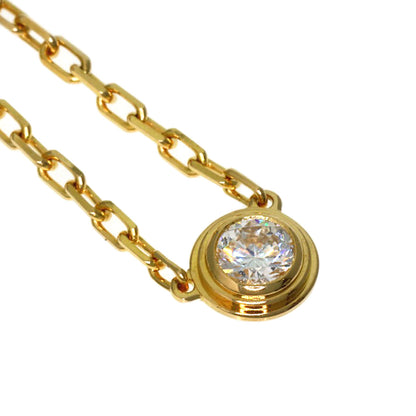CARTIER Damour Diamant Léger Small Model Diamond Necklace K18 Yellow Gold Ladies [Used]