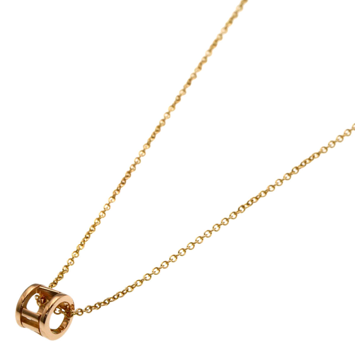 TIFFANY&Co. Atlas Open Mini Necklace K18 Pink Gold Ladies [Used]
