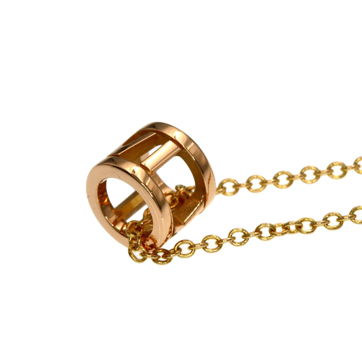 TIFFANY&Co. Atlas Open Mini Necklace K18 Pink Gold Ladies [Used]