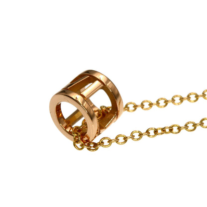 TIFFANY&Co. Atlas Open Mini Necklace K18 Pink Gold Ladies [Used]