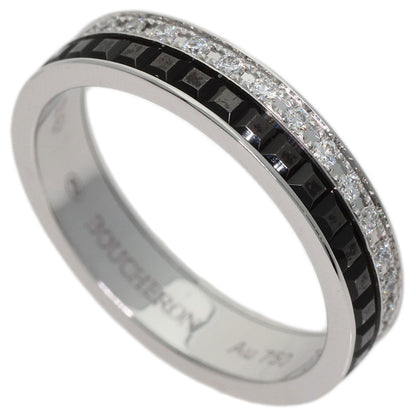Boucheron Eternity Quatre Black Diamond #48 Ring K18 White Gold Ladies [Used]