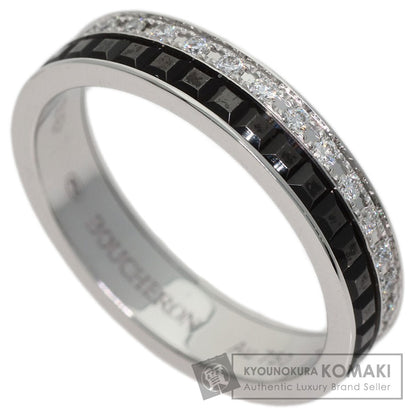 Boucheron Eternity Quatre Black Diamond #48 Ring K18 White Gold Ladies [Used]