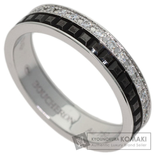 Boucheron Eternity Quatre Black Diamond #48 Ring K18 White Gold Ladies [Used]