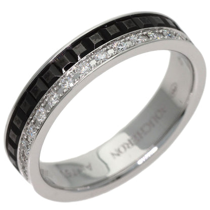 Boucheron Eternity Quatre Black Diamond #48 Ring K18 White Gold Ladies [Used]