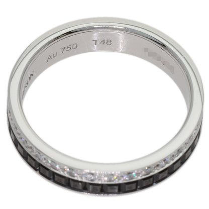 Boucheron Eternity Quatre Black Diamond #48 Ring K18 White Gold Ladies [Used]