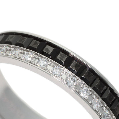 Boucheron Eternity Quatre Black Diamond #48 Ring K18 White Gold Ladies [Used]