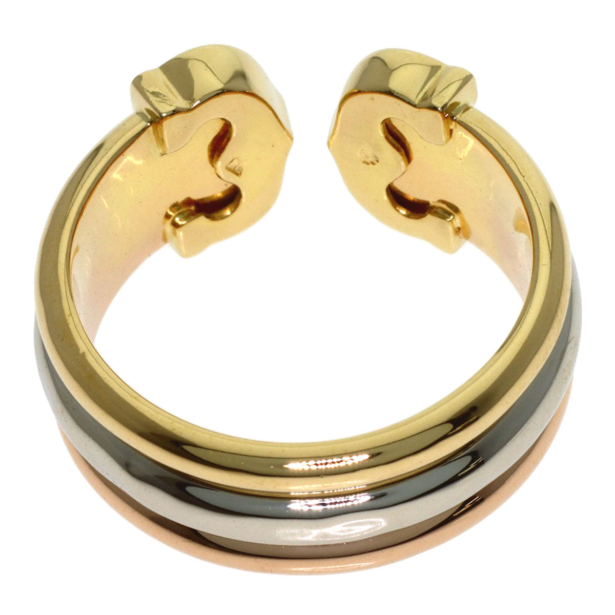 CARTIER 2C LM #56 Ring K18 Yellow Gold K18 White GoldLadies [Used]