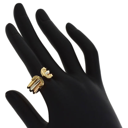 CARTIER 2C LM #56 Ring K18 Yellow Gold K18 White GoldLadies [Used]