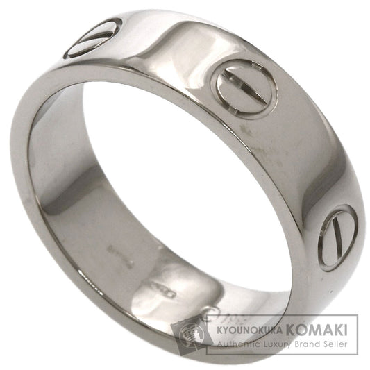 CARTIER love ring #57 Ring K18 White Gold Ladies [Used]