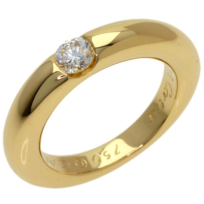 CARTIER Ellipse 1P Diamond #47 Ring K18 Yellow Gold Ladies [Used]