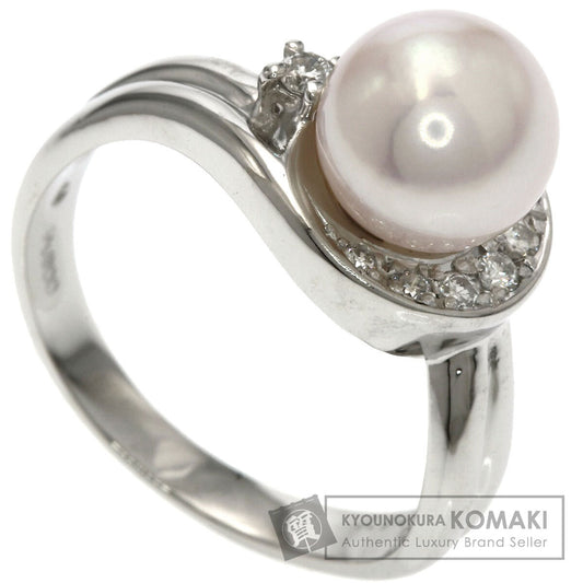 TASAKI Pearl Pearl Diamond Ring Platinum PT900 Ladies [Used]