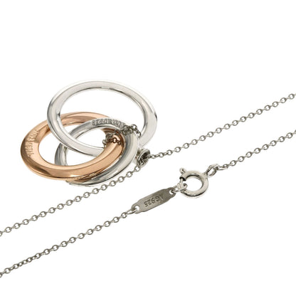 TIFFANY&Co. Interlocking Necklace Silver rubed metalLadies [Used]