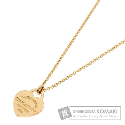 TIFFANY&Co. Return to Mini Heart Tag Necklace K18 Pink Gold Ladies [Used]