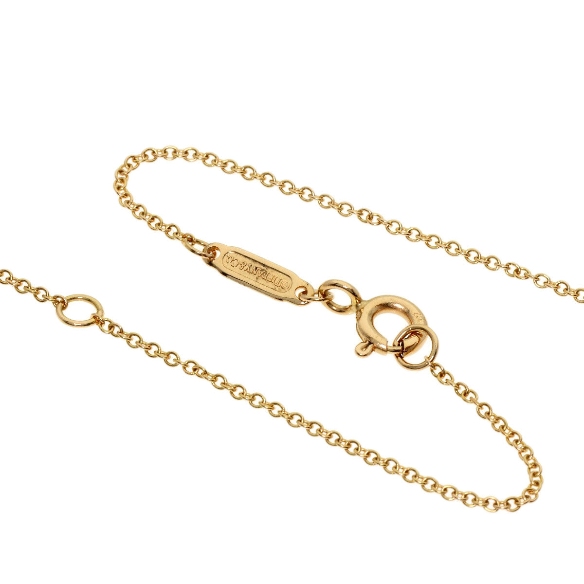 TIFFANY&Co. Return to Mini Heart Tag Necklace K18 Pink Gold Ladies [Used]