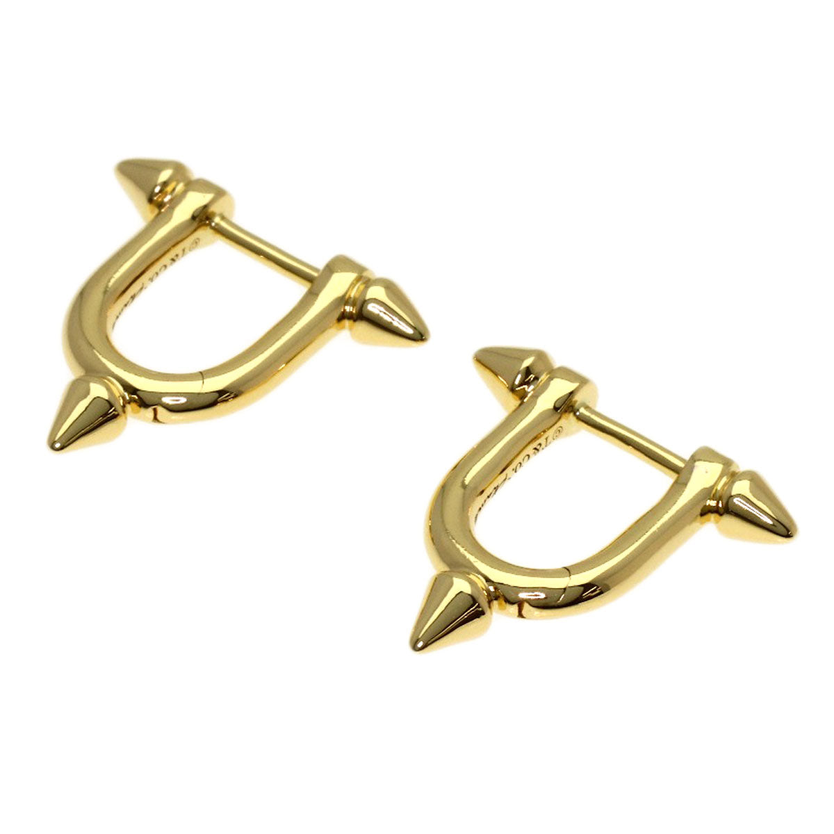 TIFFANY&Co. Titan Small earring K18 Yellow Gold Ladies [Used]