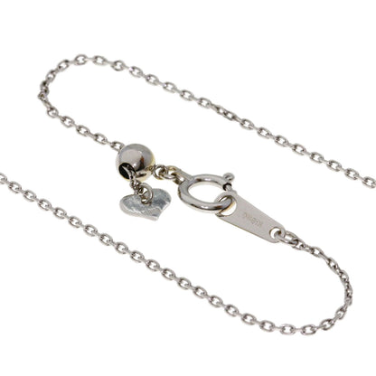 FOREVERMARK Millmore Big Circle Diamond Necklace K18 White Gold Ladies [Used]