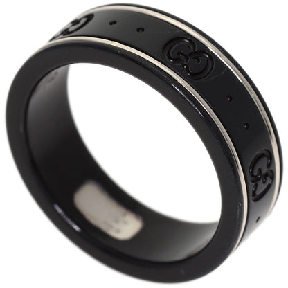GUCCI Icon Corundum #19 Ring K18 White Gold Ladies [Used]