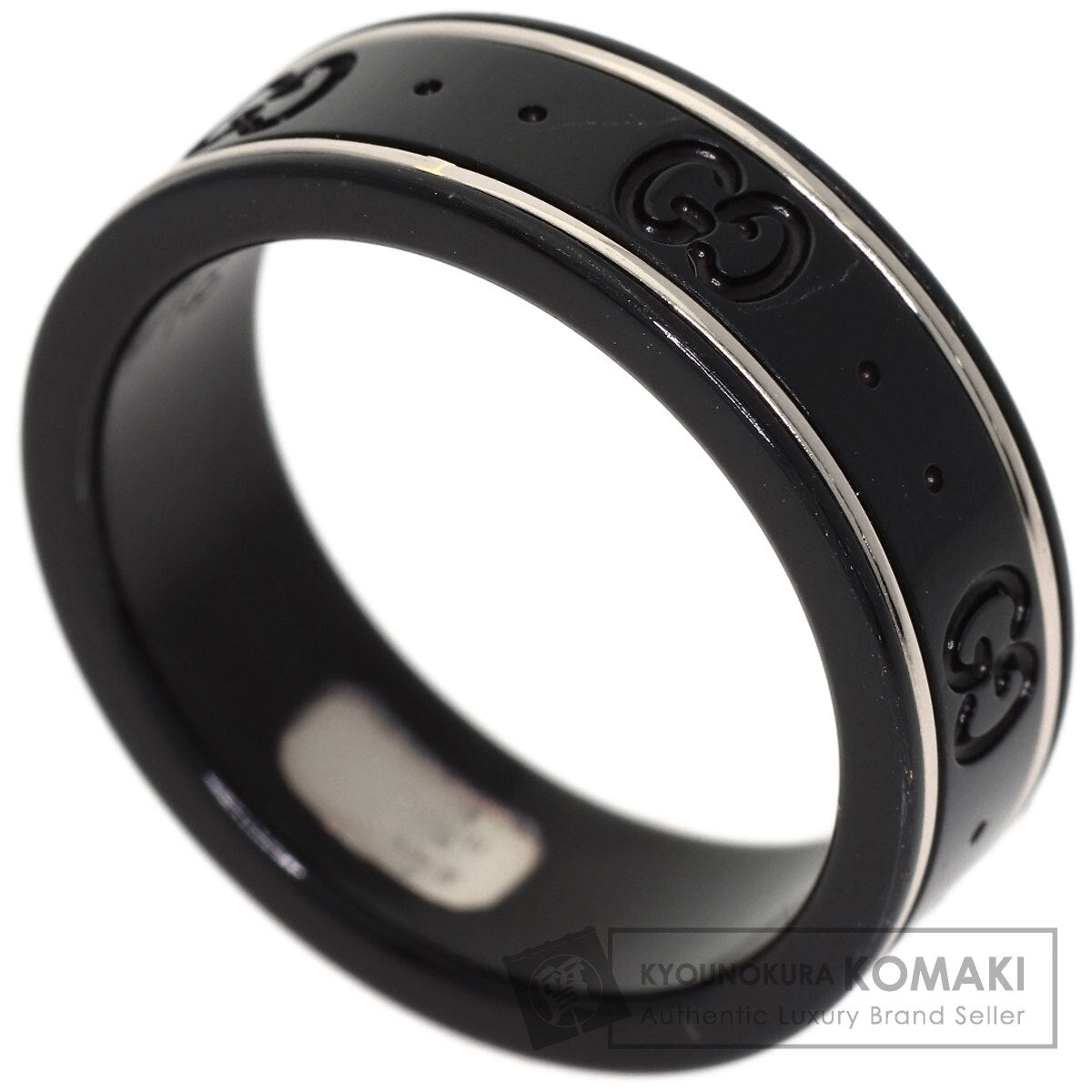 GUCCI Icon Corundum #19 Ring K18 White Gold Ladies [Used]