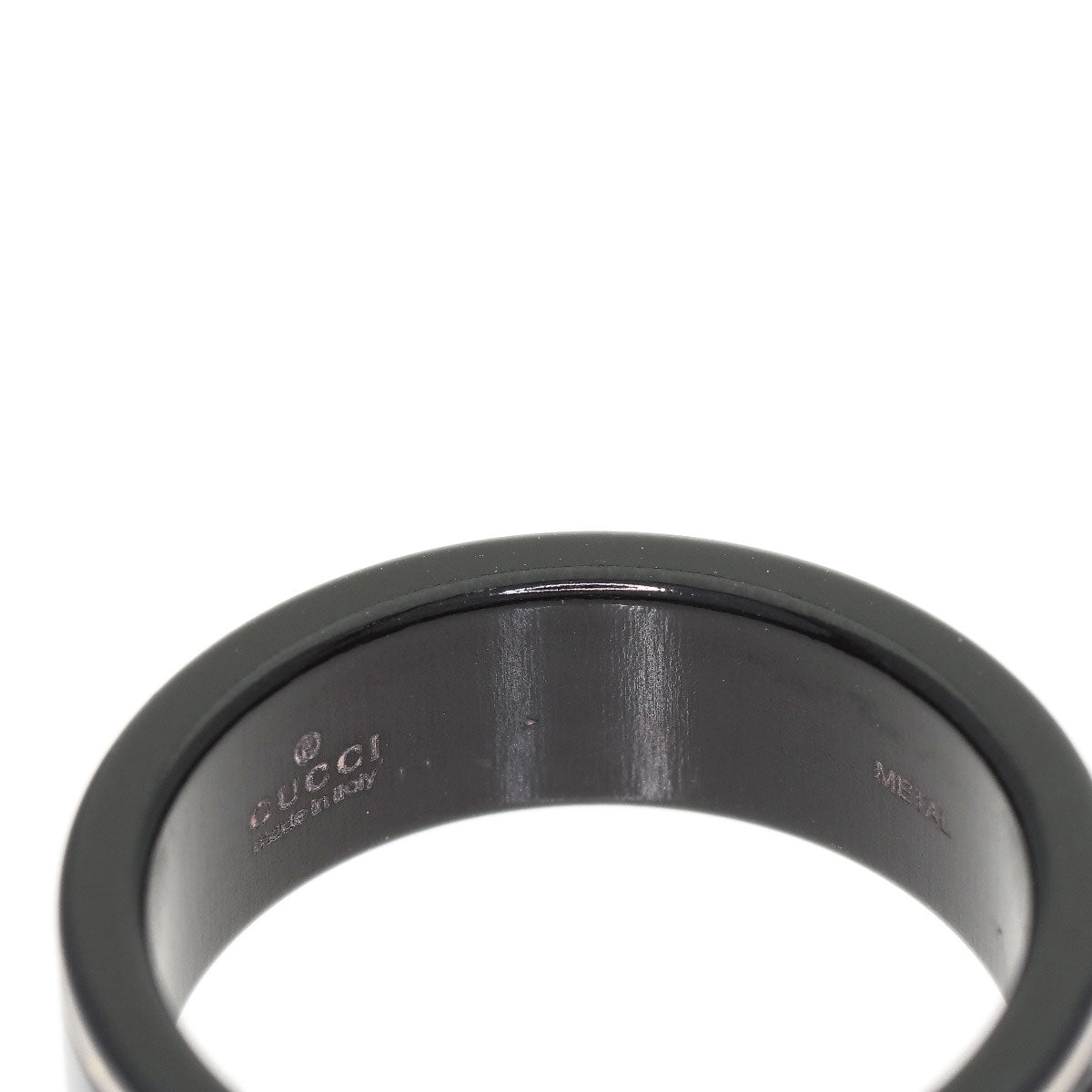 GUCCI Icon Corundum #19 Ring K18 White Gold Ladies [Used]