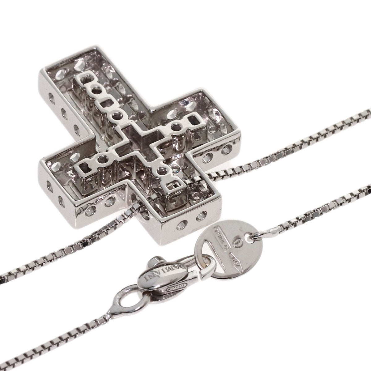 Damiani Belle Epoque Small Diamond Necklace K18 White Gold Ladies [Used]