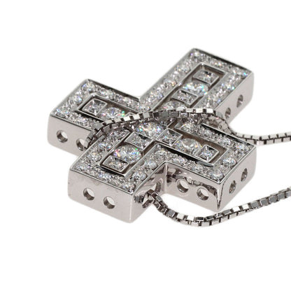 Damiani Belle Epoque Small Diamond Necklace K18 White Gold Ladies [Used]