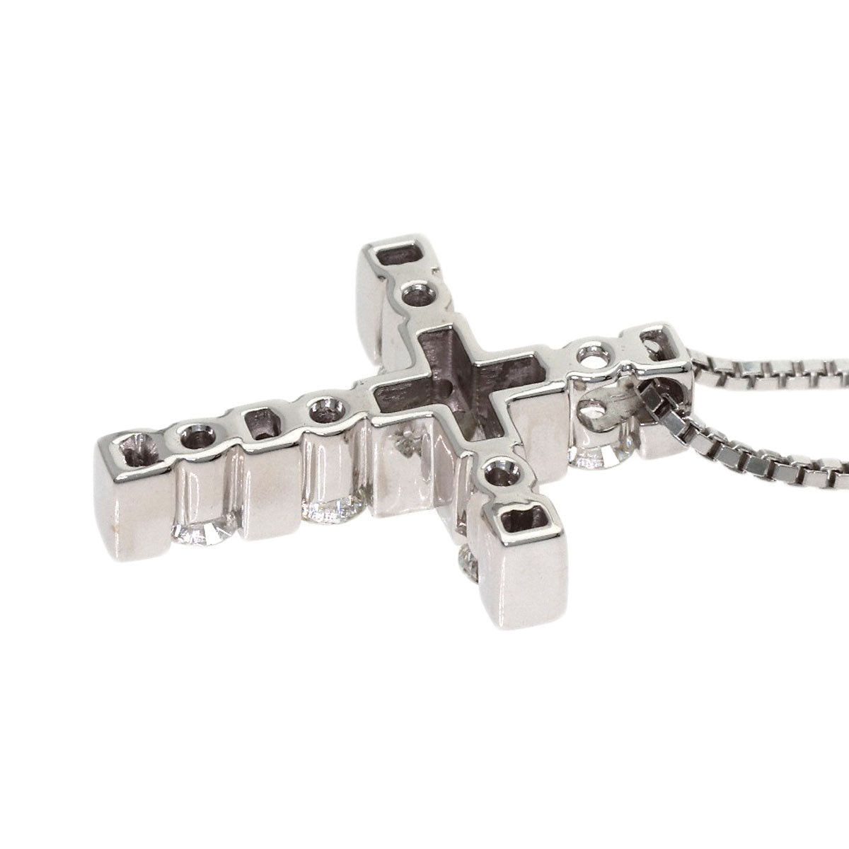 Damiani Belle Epoque Small Diamond Necklace K18 White Gold Ladies [Used]