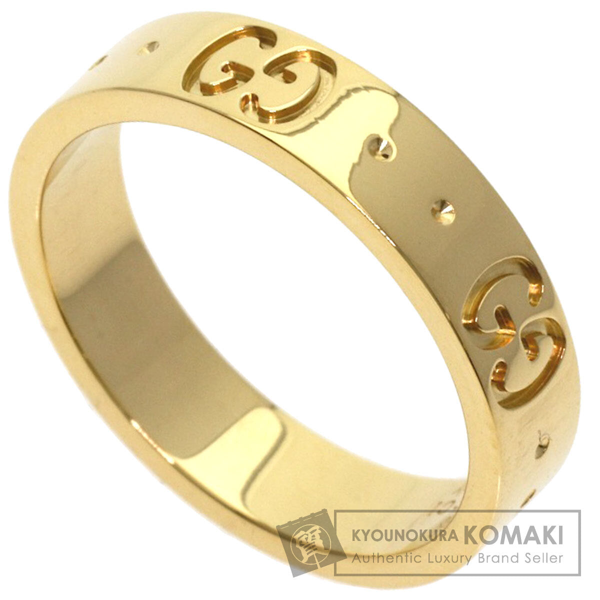GUCCI アイコン #8 Ring K18 Yellow Gold Ladies [Used]