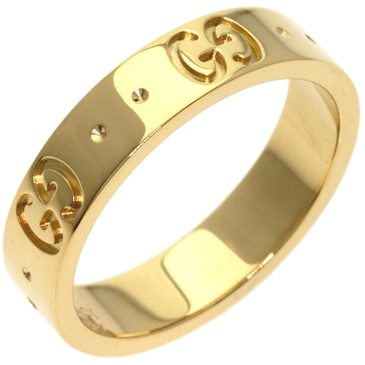 GUCCI アイコン #8 Ring K18 Yellow Gold Ladies [Used]