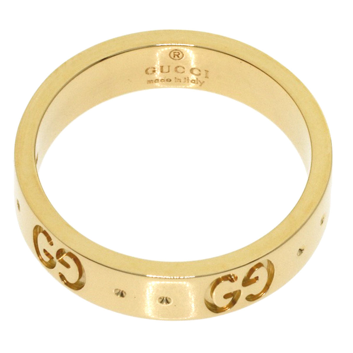 GUCCI アイコン #8 Ring K18 Yellow Gold Ladies [Used]