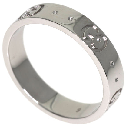 GUCCI Icon # 9 Ring K18 White Gold Ladies [Used]