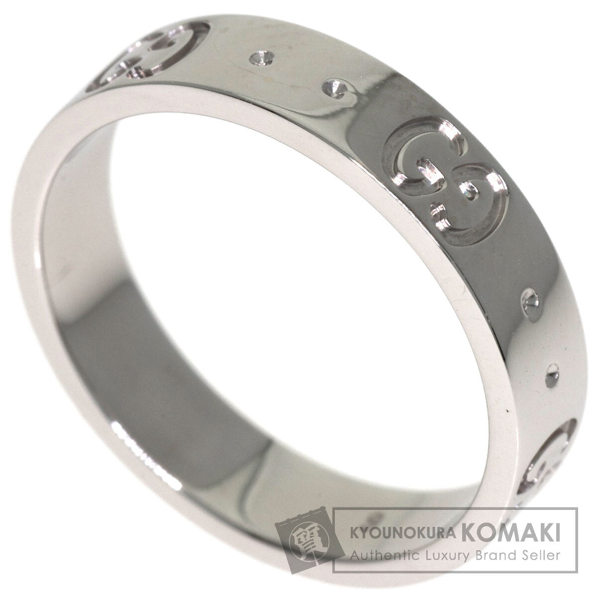 GUCCI Icon # 9 Ring K18 White Gold Ladies [Used]
