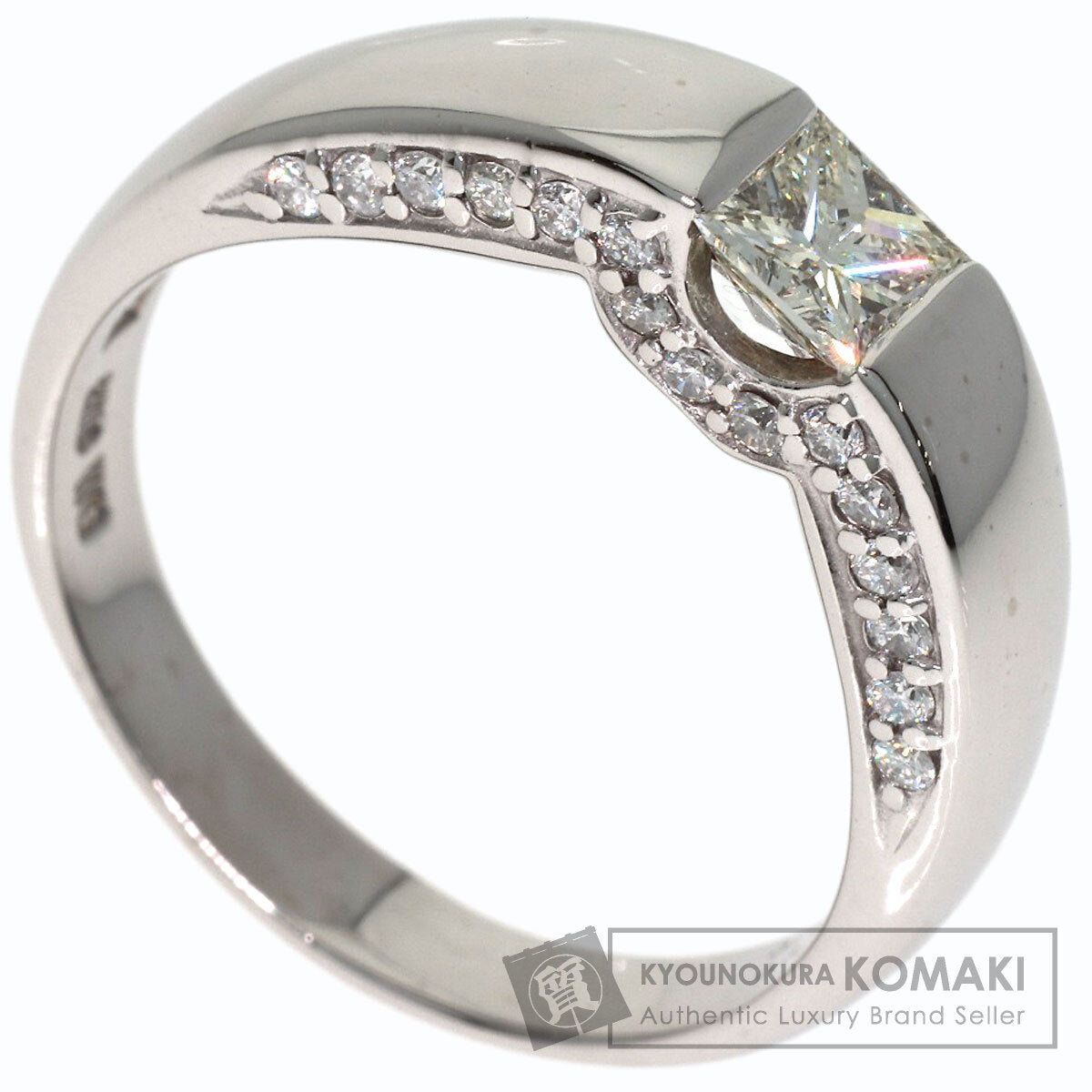 Ponte Vecchio Diamond Ring K18 White Gold Ladies [Used]