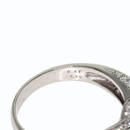 Ponte Vecchio Diamond Ring K18 White Gold Ladies [Used]