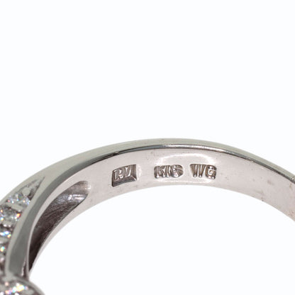 Ponte Vecchio Diamond Ring K18 White Gold Ladies [Used]