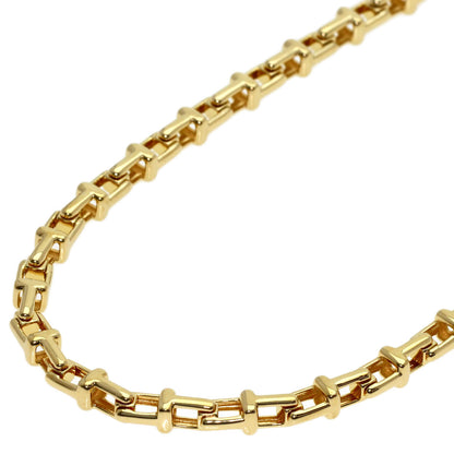 TIFFANY&Co. T Narrow Chain Necklace K18 Yellow Gold Ladies [Used]