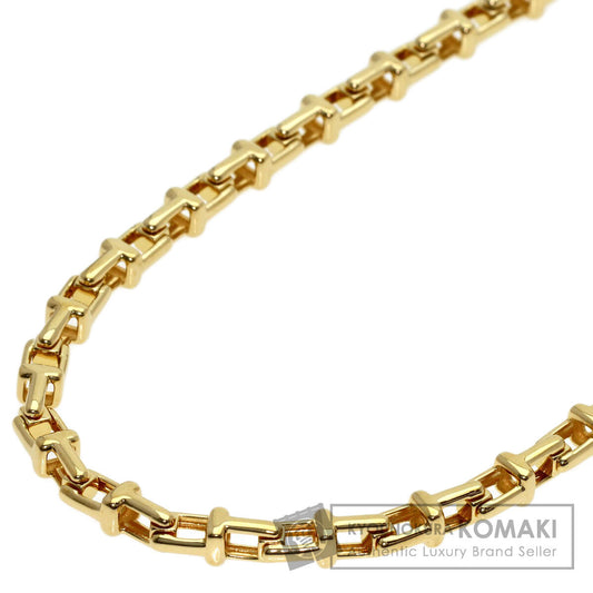 TIFFANY&Co. T Narrow Chain Necklace K18 Yellow Gold Ladies [Used]