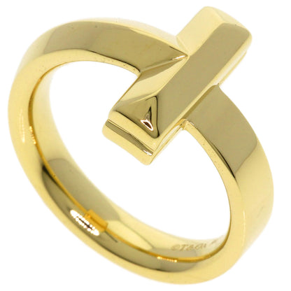TIFFANY&Co. T one wide Ring K18 Yellow Gold Ladies [Used]