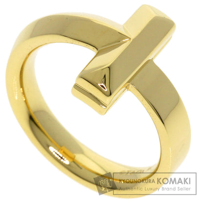 TIFFANY&Co. T one wide Ring K18 Yellow Gold Ladies [Used]