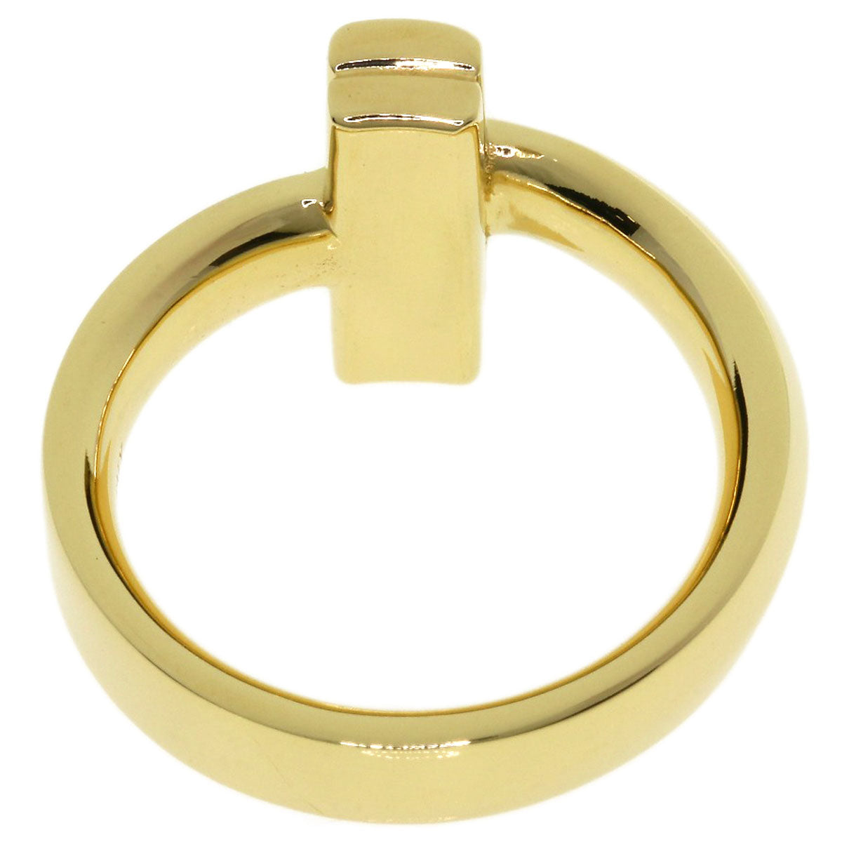 TIFFANY&Co. T one wide Ring K18 Yellow Gold Ladies [Used]