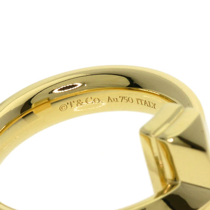 TIFFANY&Co. T one wide Ring K18 Yellow Gold Ladies [Used]