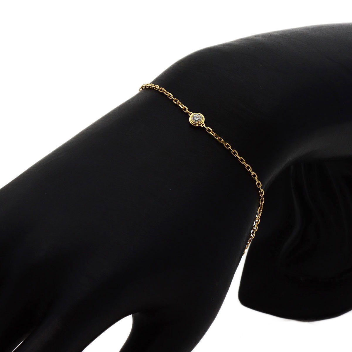 CARTIER Diamant Léger d'Amour SM Diamond Bracelet K18 Yellow Gold Ladies [Used]