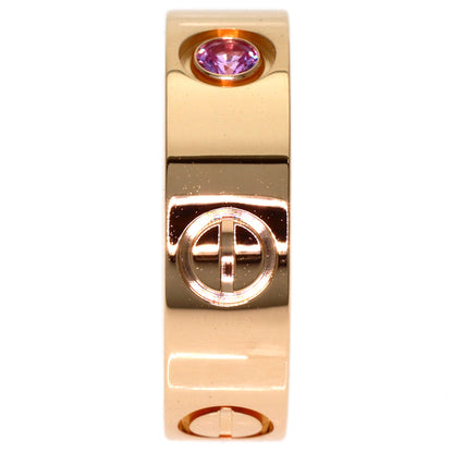 CARTIER Love Ring Pink Sapphire #47 Ring K18 Pink Gold Ladies [Used]