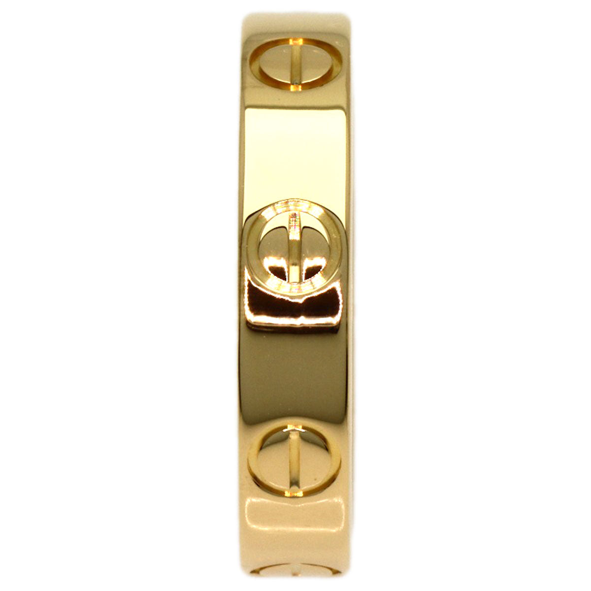 CARTIER Mini love ring #49 Ring K18 Yellow Gold Ladies [Used]