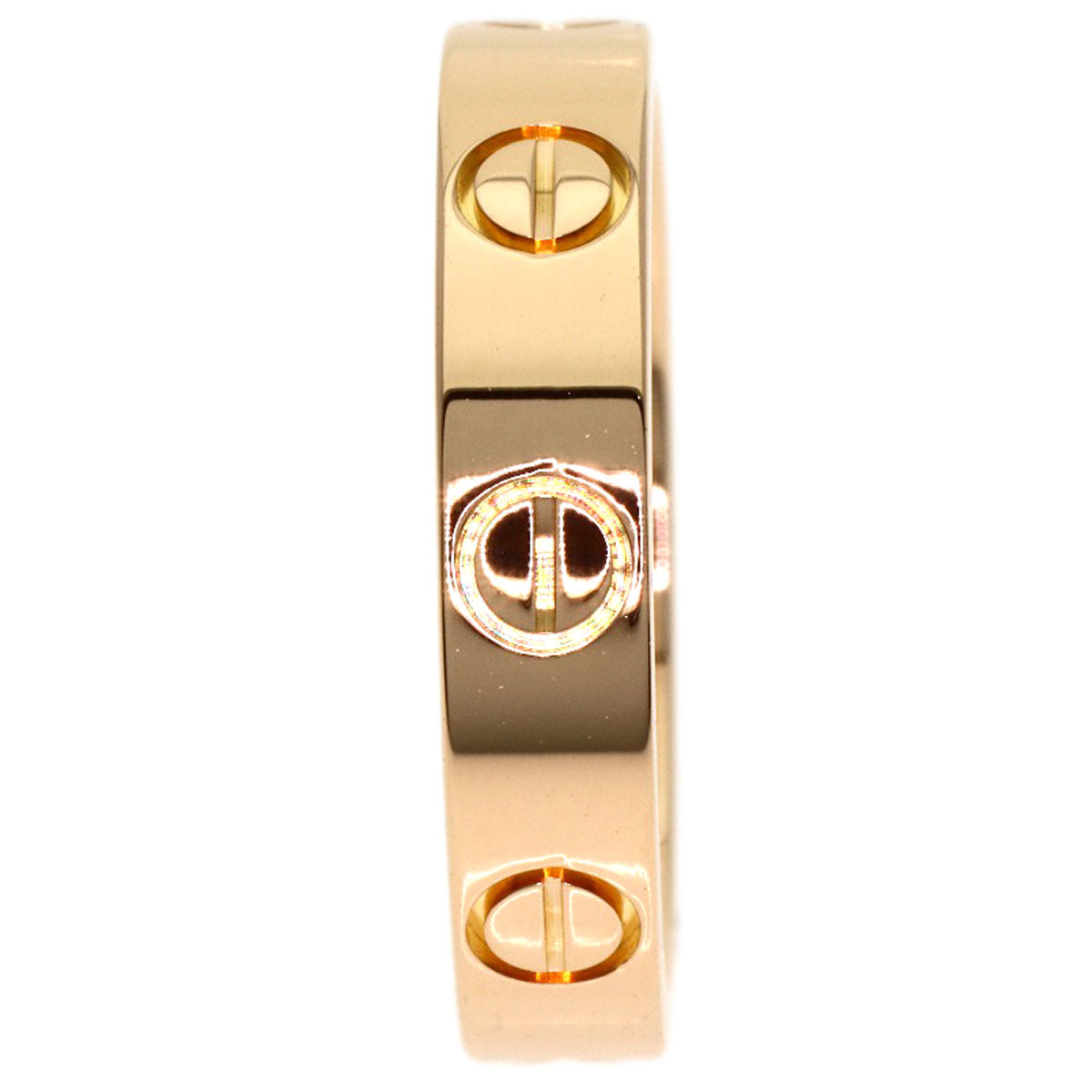 CARTIER mini love ring #47 Ring K18 Pink Gold Ladies [Used]
