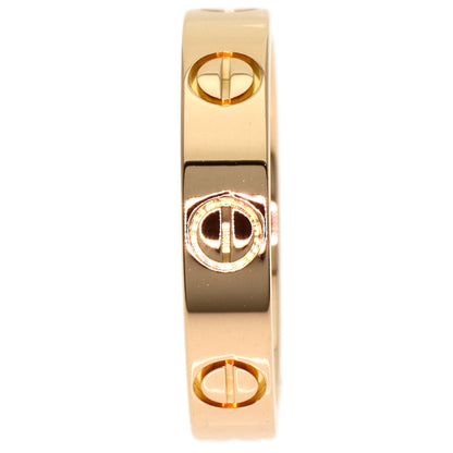 CARTIER mini love ring #47 Ring K18 Pink Gold Ladies [Used]