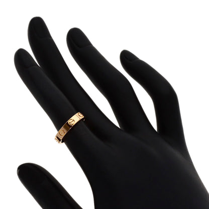 CARTIER mini love ring #47 Ring K18 Pink Gold Ladies [Used]