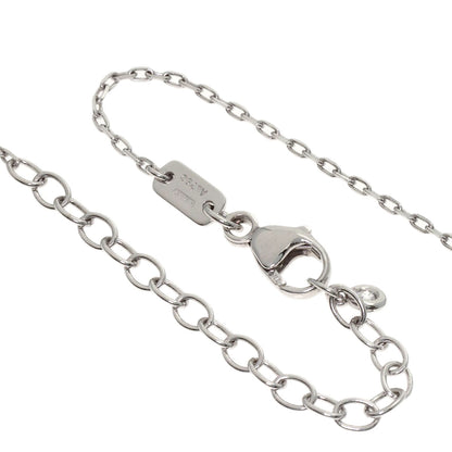 GUCCI Double G Necklace K18 White Gold Ladies [Used]