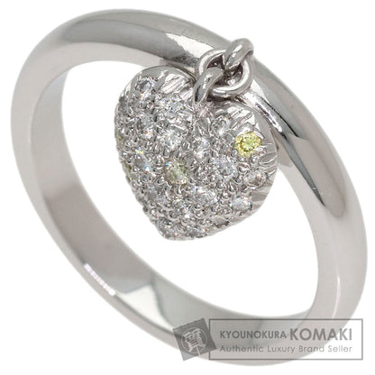 TIFFANY&Co. Heart Pave Diamond Ring Platinum PT950 Ladies [Used]